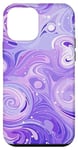 iPhone 12 mini Swirl Purple Color Illustration Pattern Abstract Art Case