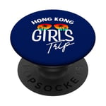 Hong Kong Girls Trip Travel Vacation Femmes Hong Kong PopSockets PopGrip Adhésif