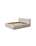 Lit coffre 160x200 coloris beige - Collection COCOON