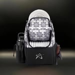 Ascent Prodigy Disc Golf Bag: White Geometric