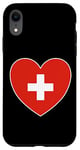 Coque pour iPhone XR I Heart Switzerland – Fun Swiss Flag Heart