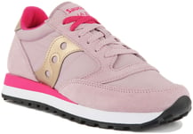 Saucony Jazz Original Lace Up 80S Retro Womens Trainers Pink UK 3 - 7.5