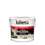 Julien Peinture pour Façades Multi-Supports en phase Aqueuse - Murs extérieurs, appuis de fenêtres, soubassement, gouttières - Ton Pierre 12 L