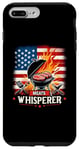 Coque pour iPhone 7 Plus/8 Plus Meats Whisperer Barbecue avec drapeau américain