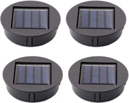 Lot De 4 Lampes Solaires De Rechange Avec Ampoules Led, Panneaux Solaires, Batterie Pour Panneau Solaire, Boîtes À Piles Solaires Led De Rechange Pour Lanternes Suspendues, Lampes Solaires Led