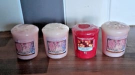 Yankee Candle Mandarin Cranberry Snowflake Cookie Votives Brand New and Sealed