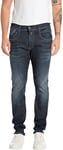 REPLAY Adult M914 Anbass Hyperflex Jeans, Dark Blue 007-6, 38W / 36L