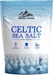 Mystic Nature Celtic Sea Salt - 500g | Fine Ground | Organic 100%