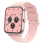 Smart bluetooth watch Qs11 rose silicone bracelet fréquence cardiaque podomètre température corporelle