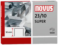 Novus 23/10 Super, Häftklammersats, 1 Cm, Fixering, 1000 Klammer, Stål, Rostfritt Stål