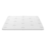 Surmatelas en MemoryFoam 80x190 - haut de 5 cm, déhoussable, tissu AloeVera. Topper H5