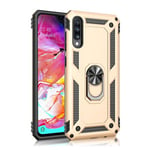 Samsung Galaxy A70      Military Armour Case    Gold