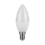 LED kronljuslampa 4,5W E14 - 6500K, 6 st/förp - Kulör : Kall