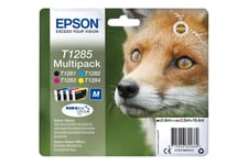 Epson T1285 Multipack - 4-pack - svart, gul, cyan, magenta - original - bläckpatron