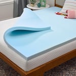 Linenspa Surmatelas en Mousse à mémoire de Forme de 5,1 cm, infusé de Gel, certifié CertiPUR-US, lit jumeau, Topper Uniquement, Twin