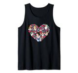 Disney Snow White and the Seven Dwarfs Heart Valentine's Day Tank Top