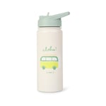 Saro Baby Thermos Bottle with Straw termoflaske med sugerør Sand Aloha 500 ml