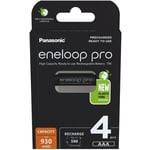 Panasonic Eneloop Pro AAA 900 mAh -akkuparistot, 4 kpl pakkaus