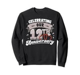 12th Wedding Anniversary Celebrating 12 Years Matching Gift Sweatshirt