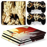 Kit De Autocollants Skin Decal Pour Console De Jeu Ps4 Pro Corps Entier One Piece Horizon, T1tn-P4pro-1387