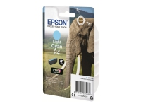 Epson 24 - 5.1 ml - ljus cyan - original - bläckpatron - för Expression Photo XP-55, 750, 760, 850, 860, 950, 960, 970 Expression Premium XP-750, 850