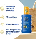 NIVEA SUN Protect & Moisture Sun Spray SPF 20 Moisturising Suncream 200ml