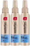 3x Wella Wellaflex INSTANT VOLUME BOOST Flexible Hold Hair Pump Spray 150ml