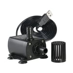 Mini Ultra Hiljainen Upotettava Pumppu Akvaario Puutarha Pond USB Fountain Vesipumppu DC 5V 250L/H QR50A