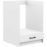 Meuble de cuisine bas, armoire de cuisine AKORD S60, à four, OLIWIA modulable Blanc 60 cm 1 porte couleur Blanc 1 étagère 60x55x82 cm