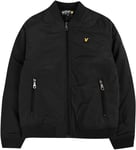 Lyle And Scott Boys Kids Wadded Bomber Jacket Coat Black Size Age 12-13 Years