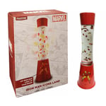 Official Marvel Iron-Man Icon Flow Lava Lamp Light Up With Iron-Man Icons