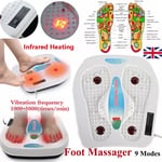 Foot Leg Vibration Blood Circulation Booster Feet Massager with Heated 9 Modes