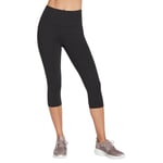 Skechers Women's Gowalk High Waisted Capri Leggings, Black, XL