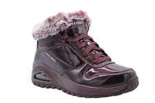 Skechers Women's UNO Rugged Ankle Boot, Burgundy, 7 UK