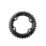 Plateau vtt double diam  96 exter 36dts noir 4 branches shimano orig.mt500 10v (