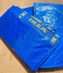 2 x IKEA FRAKTA Large Blue Storage Laundry Bags Volume: 71 l- Free Postage