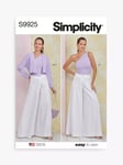 Simplicity Misses' Pants, Knit Top and Shrug Sewing Pattern, SS9925