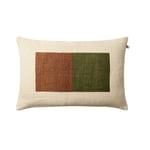 Chhatwal & Jonsson - Deepak Cushion Cover Beige/Cactus Green/Terracotta 40 x 60 cm - Prydnadskuddar och kuddfodral - Stig Jonsson - Flerfärgad