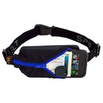 SPIbelt Running Belt Original Pocket, No-Bounce Waist Pack for Runners, iPhone 6 7 8 X, Made in USA for Men and Women, Workout Fanny Pack, Adjustable One Size, Expandable Pouch, Blue Zipper