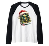 Holy Bible Christian Religious Christmas Hat Xmas Raglan Baseball Tee