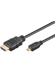 Pro HDMI - Micro HDMI 2.0 - Skærmkabel - 3m - Sort