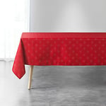 douceur d'intérieur Etoiles Nappe Rectangle, Rouge/Or, 140 x 240 CM