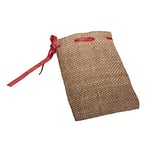 Rayher 53677000 Lot de 4 sachets en Jute avec Cordon Rouge 0 x 14 cm