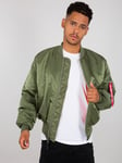 Alpha Industries Mens MA-1 Bomber Jacket in Sage Green - Size Medium