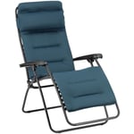 Fauteuil Relax Jardin - Chaise Longue Matelassé Zéro Gravité - Rsx Clip - Aircomfort® - Bleu Coral Blue - Lafuma Mobilier