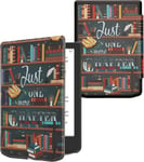 Étui Compatible Avec Pocketbook Verse/Verse Pro/Verse Color/Vivlio Light/Light Hd Coque - Étui À Rabat Magnétique Tablette Ereader Similicuir - Multicolore