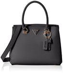 GUESS Noelle Girlfriend Satchel, Bag Women, Black, Taille Unique