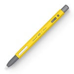 elago x MONAMI Coque Pencil Compatible avec Apple Pencil Pro, Apple Pencil 2e Génération, Silicone Durable, Design Classique, Compatible avec la Charge Magnétique (Jaune)