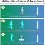 LED-seinävalaisin, ladattava USB, paristokäyttöinen langaton LED-seinävalon liiketunnistin, sisäseinävalaisimet, automaattinen päälle/pois Yixiang