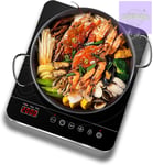 Aobosi Single Induction Hob Portable Cooker Black Glass Panel LCD Touch 2000W